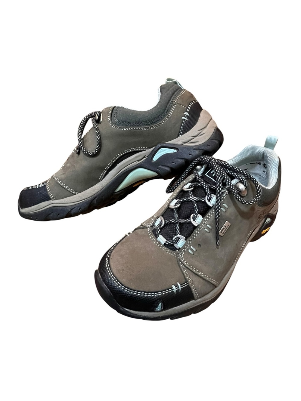 Ahnu Taupe Hiking Shoes Suede Montara II Chocolate Chip Leather Trail Sneakers